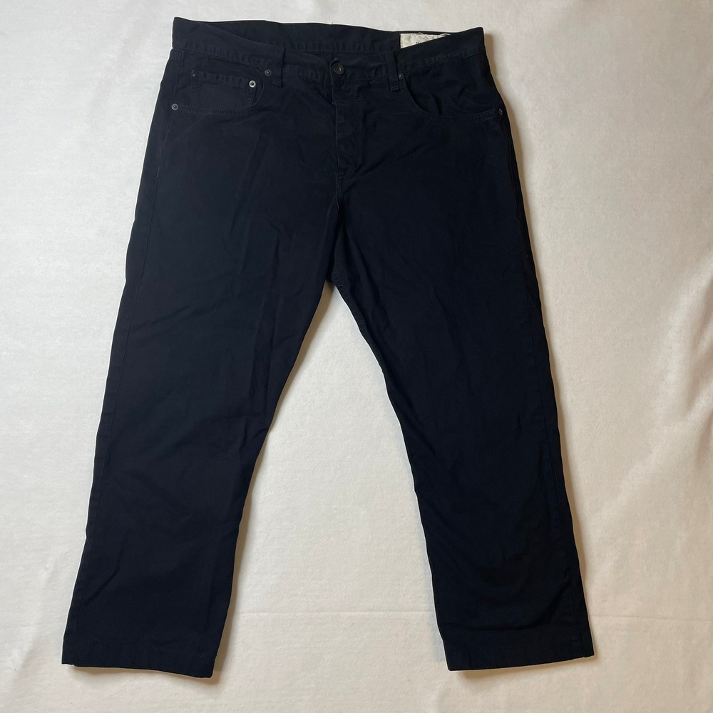 Rag & Bone Standard Issue Fit 3 Slim Straight Leg‎ Black Pants Mens Size 36